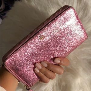 Tory Burch metallic wallet